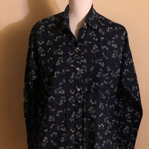 Abercrombie & Fitch Navy & White Floral Shirt